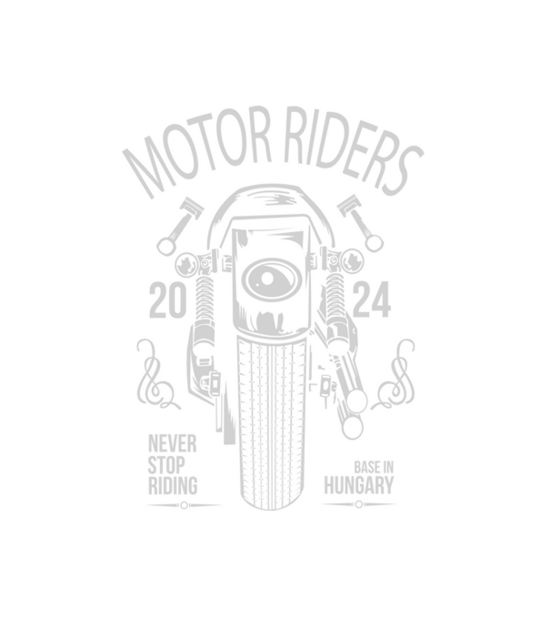 Motor Riders 2024 minta fehér pólón
