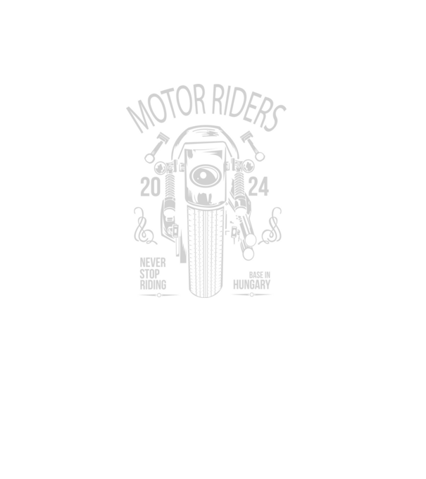 Motor Riders 2024 minta fekete pólón