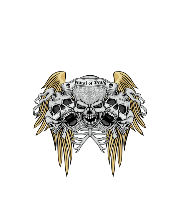 Angel of Death minta fekete pólón