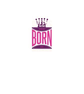 Queens are born in December minta fekete pólón