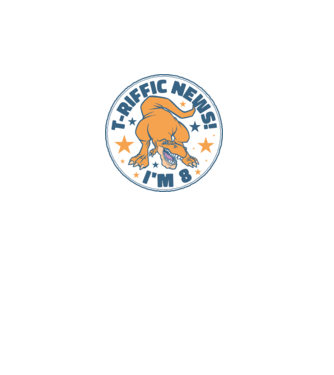 T-rex Terrific news i'm 8 minta türkiz pólón