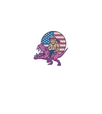 Biden trex minta királykék pólón