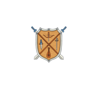 Középkori címer minta szürke pólón
