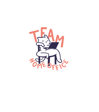 Team Home Office minta fehér pólón