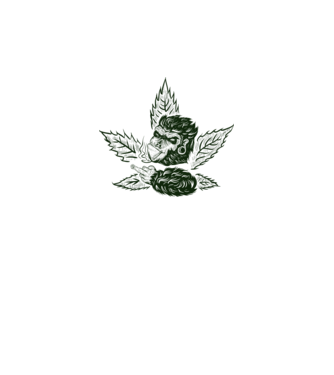 GORILLA cannabis minta fehér pólón