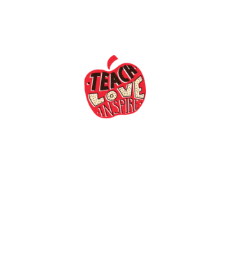 Teach Love Inspire Tanároknak minta fehér pólón