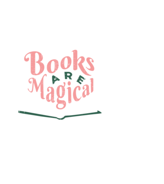 Books Are Magical minta fekete pólón
