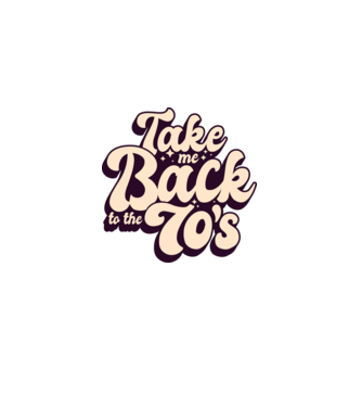 Retro - Take me back to the 70's  minta világoskék pólón