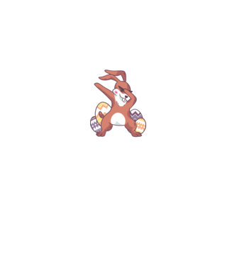 Papa nyuszi minta fekete pólón