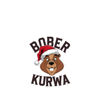 Bober Kurwa Fej Karácsony - Vicces meme póló minta fehér pólón