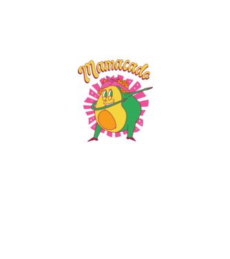 Mamacado minta szürke pólón