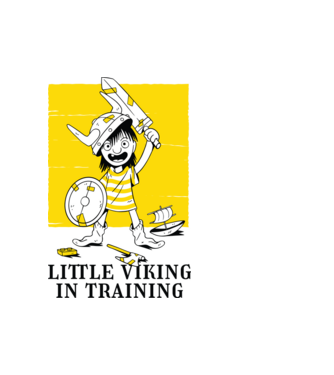 Kis viking minta fehér pólón