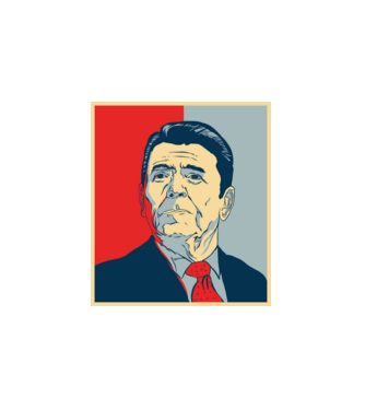 Reagan Hope minta fehér pólón