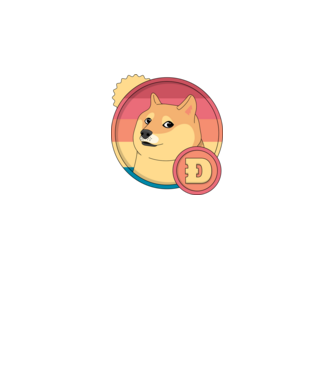 Doge Coin minta fekete pólón
