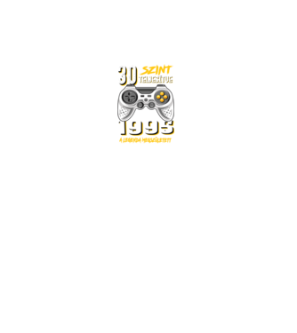 GAMER szint teljesítve 30. 1995 minta fekete pólón