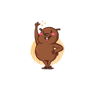Vicces Wombat minta fehér pólón