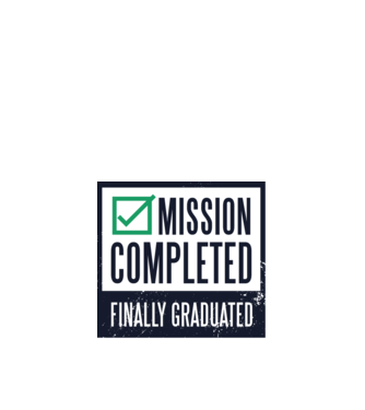 Mission completed Graduation Ballagásra minta fehér pólón