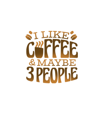 I Like Coffee felirat minta fehér pólón