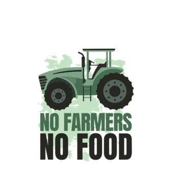 Farmer nélkül minta fehér pólón