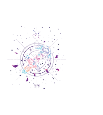 Nyilas Csillagjegy Horoszkóp - Saggitarius Zodiac minta fekete pólón