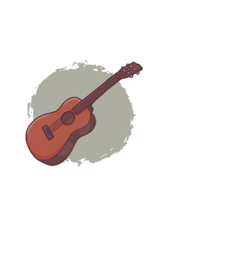 Ukulele minta világoskék pólón