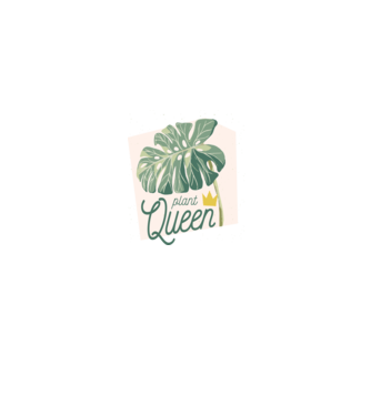 Plant Queen minta szürke pólón