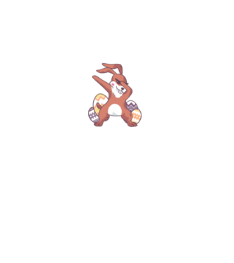 Mama nyuszi minta türkiz pólón
