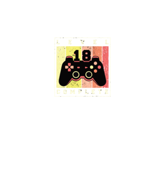 Level 18 Complete Szülinapra póló minta türkiz pólón