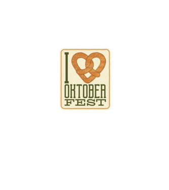 I Love Oktoberfest minta farmerkék pólón