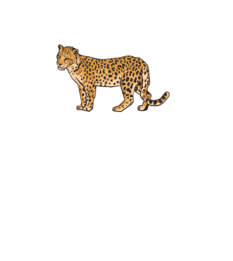 Leopárd minta fehér pólón