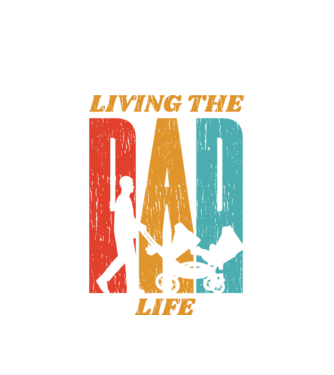 Dad Life Apának minta fehér pólón