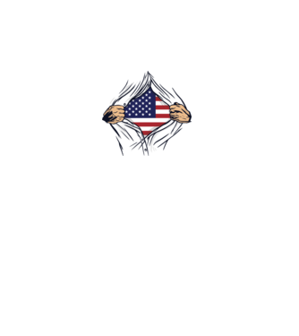 USA minta fehér pólón