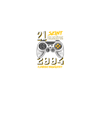 GAMER szint teljesítve 21. 2004 minta fekete pólón