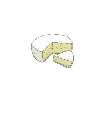 Brie sajt minta szürke pólón