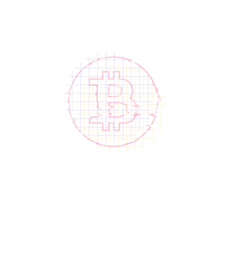 Bitcoin Glitch minta türkiz pólón