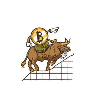 Bitcoin Bika minta fehér pólón