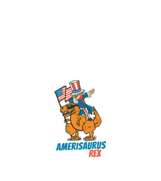 TRex Uncle Sam minta homokszín pólón