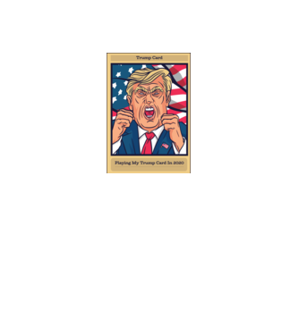 Trump Card 2020 minta fekete/piros pólón