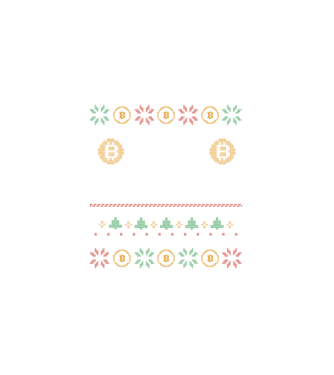 Buy the Dip Bitcoin Ugly Sweater minta fehér pólón