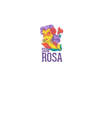 Sub Rosa minta fehér pólón