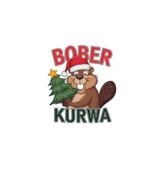 Bober Kurwa Karácsony - Vicces Meme póló minta fehér pólón