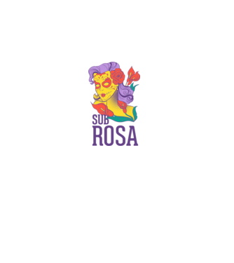 Sub Rosa minta fehér pólón