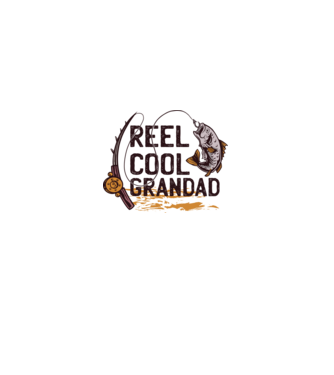 Reel Cool Grandad - Nagyon menő pecás Nagypapa minta fehér pólón