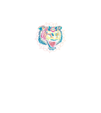 Tigris Mandala minta fekete pólón
