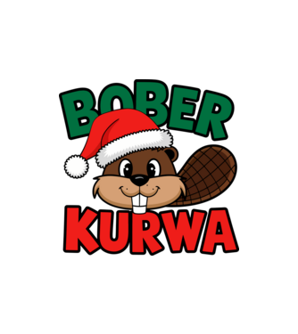 Bober Kurwa Karácsonyra - Vicces meme póló minta homokszín pólón