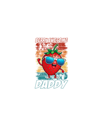 Berry Awesome Daddy Eper minta fekete pólón
