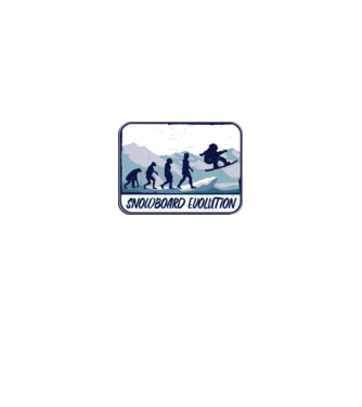 Snowboard evolúció minta királykék pólón