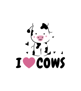 I love cows - Boci minta homokszín pólón