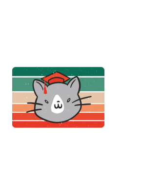 Ballagó cica 2022 minta fehér pólón