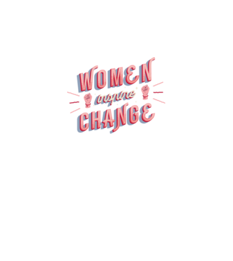 Women inspire change Nőnap minta fehér pólón